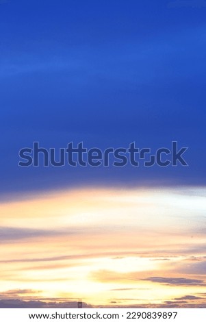 ีurban city Sunset Sky Background , Colorful sky in twilight time background