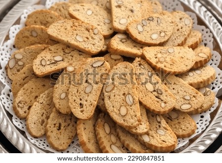 Traditional Moroccan festive fekkas cookies Royalty-Free Stock Photo #2290847851