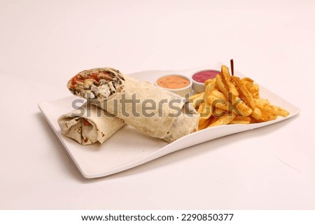 Delicious and grilled wrap sandwich