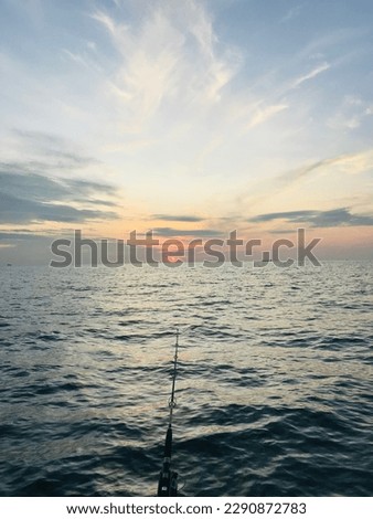 Life is simple, keep calm like fishing a fish at the sea, just enjoy the nature.