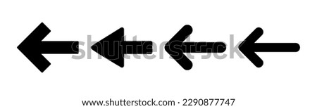 Arrow icon vector illustration. Arrow sign and symbol for web design. Royalty-Free Stock Photo #2290877747