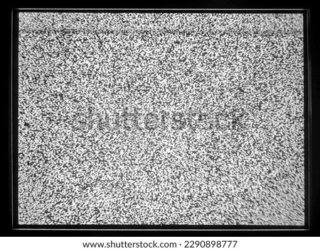 No signal TV texture. Television grainy noise effect as a grey background. No signal retro vintage television pattern. Interfering signal in analog television.