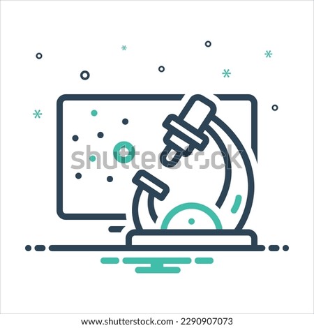 Vector colorful mix icon for pathology Royalty-Free Stock Photo #2290907073