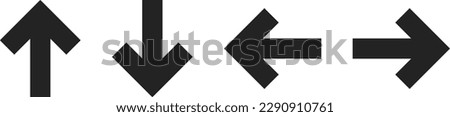 left right up down arrow navigation direction vector design Royalty-Free Stock Photo #2290910761