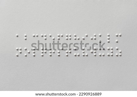 The Braille alphabets from A to Z in alphabetical order