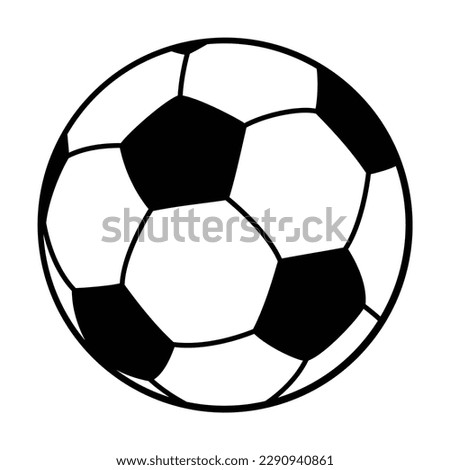 Soccer ball on white background. Isolated illustration.