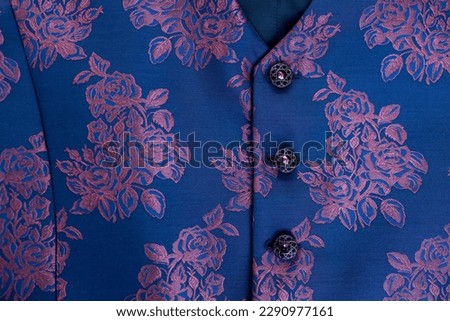 detail of an elegant men's waistcoat