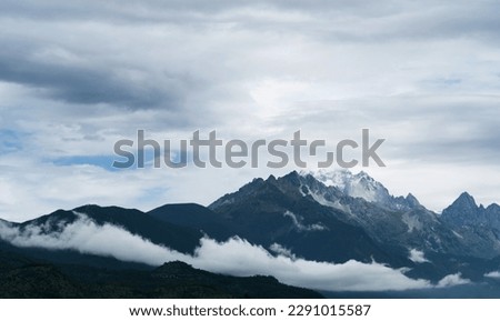 Beautiful landscape of Yulong snow mountain.