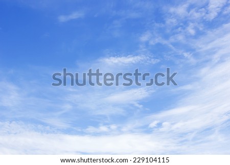 Cloud and blue sky for background textured