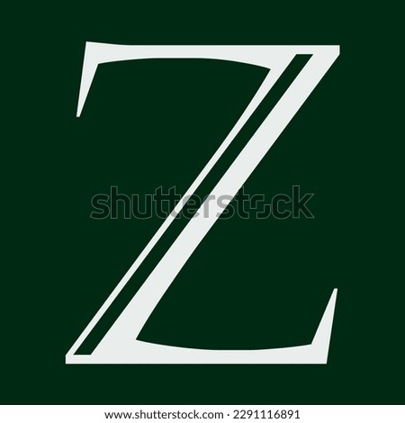 Letter Z. Alphabet. To write. To read. Symbol. Z