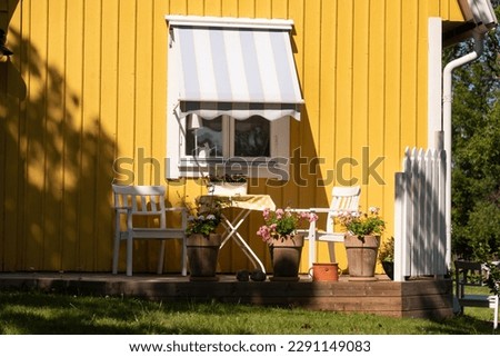 Summerly scene on the Baltic Sea island of Oeland, Sweden. Royalty-Free Stock Photo #2291149083
