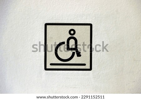 symbol disabled toilet handicapped only