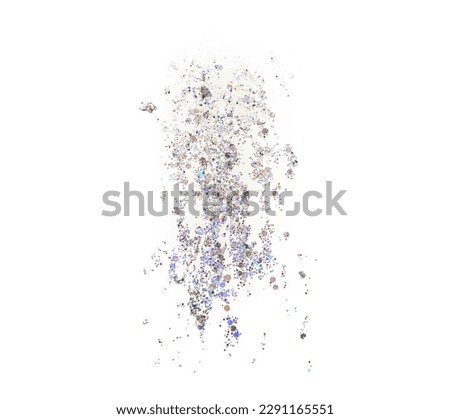 Glitter stroke on white background Royalty-Free Stock Photo #2291165551