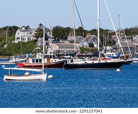 Beautiful Stage Harbor at Chatham Massachusetts in Cape Cod Royalty-Free Stock Photo #2291237041