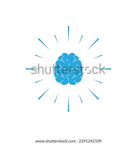 Brain And Brainstorming Icon Vector Design.