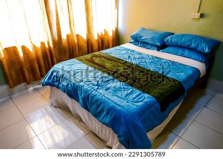 pillows on bed, beautiful photo digital picture