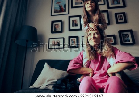 
Naughty Child Climbing on Mom Disregarding her Parental Authority. Hyperactive girl driving her babysitter crazy crossing the limits
 Royalty-Free Stock Photo #2291315147