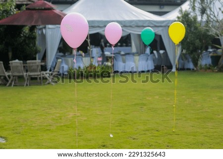Colorful and cheerful decorations for any occasion. selective focus, low light shot