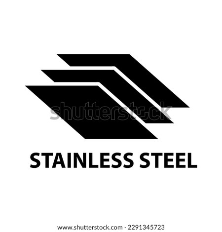 stainless steel icon vector illustration on white background..eps Royalty-Free Stock Photo #2291345723