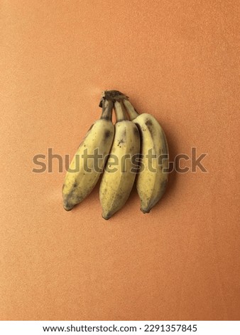 Tropical Pisang Awak Banana Or Namwah Banana (Musa acuminata × Musa balbisiana 'Pisang Awak')