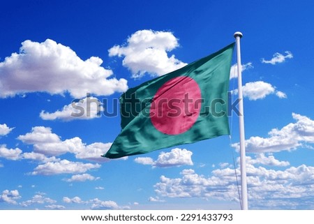 Bangladesh waving flag, flag in a pole, memorial day, freedom of speech, horizontal flag, rectangular, national, raise a flag, emblem