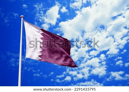 Qatar waving flag, flag in a pole, memorial day, freedom of speech, horizontal flag, rectangular, national, raise a flag, emblem