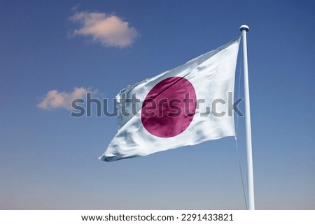 Japan waving flag, flag in a pole, memorial day, freedom of speech, horizontal flag, rectangular, national, raise a flag, emblem