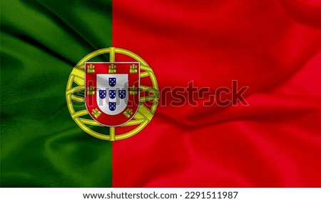 Realistic photo of the Portugal flag