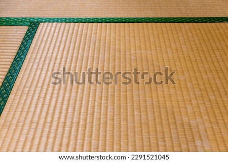 The texture of the surface of Japanese tatami mat Royalty-Free Stock Photo #2291521045