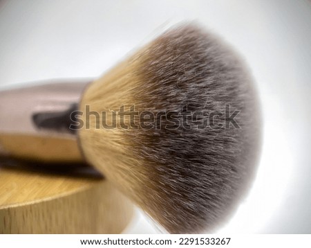 a make-up brush isolated on white
