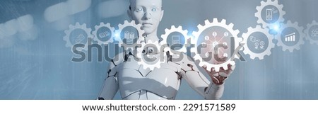 AI in financial management concept. Using AI for investment. Financial structure, allocation and management. Optimization management, investment. Spending and cost reduction, maximizing value. Royalty-Free Stock Photo #2291571589