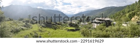 Eastern Bhutan, Trashiyangtse. Village life at Yangtse Gewog Royalty-Free Stock Photo #2291619629