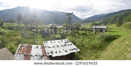 Eastern Bhutan, Trashiyangtse. Village life at Yangtse Gewog Royalty-Free Stock Photo #2291619633