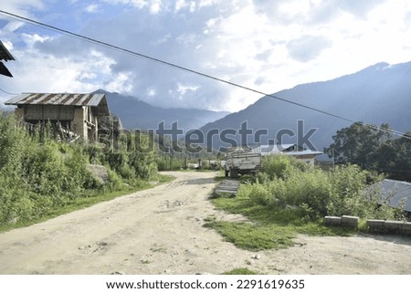 Eastern Bhutan, Trashiyangtse. Village life at Yangtse Gewog Royalty-Free Stock Photo #2291619635