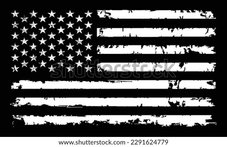 USA Distressed Patriotic Flag Design Royalty-Free Stock Photo #2291624779