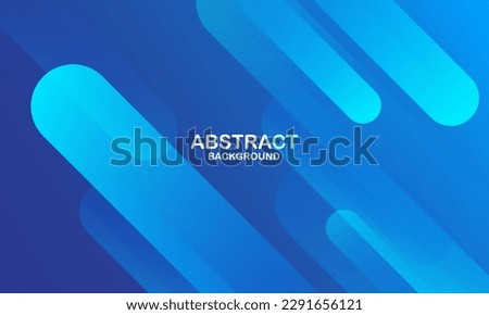 Abstract blue background with diagonal lines. Dynamic shapes composition. Vector illustration Royalty-Free Stock Photo #2291656121