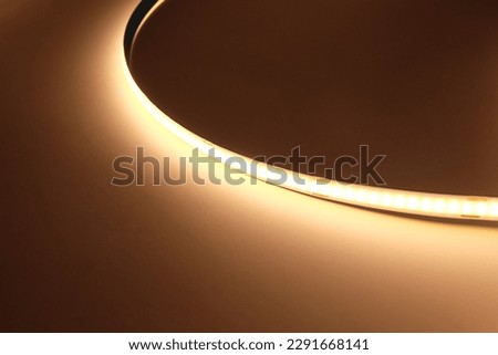 LED COB Strip light Dot less ribbon Royalty-Free Stock Photo #2291668141