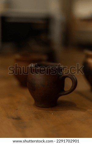 a potter creates handmade handicrafts