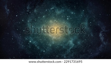 The star against the background of the starry night sky. Moon and stars, view from space. Elements of this image furnished by NASA.