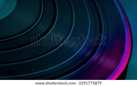 musical abstract background with vinyl record Royalty-Free Stock Photo #2291775879