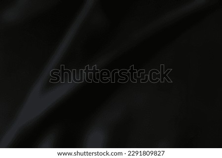 abstract black background texture with some smooth lines in it and some folds. black background. luxurious background or wallpaper design of elegant curves black material.