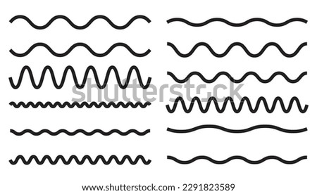 wavy lines seamless pattern background Royalty-Free Stock Photo #2291823589