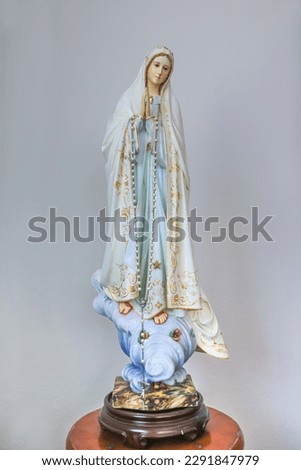 Our Lady of Fatima catholic Virgin Mary religious statue 