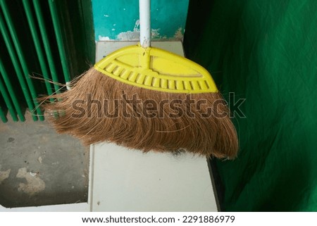 floor cleaning broom made of coconut fiber