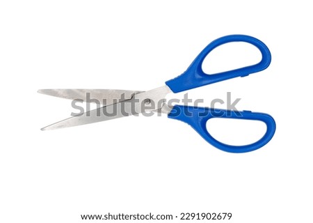 A pair of scissors on a white background Royalty-Free Stock Photo #2291902679
