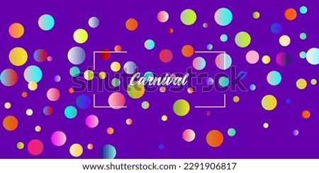 Carnival Confetti Explosion Vector Background. Colorful Circles, Bubbles, Bokeh Decoration. Birthday, New Year, Christmas Party Confetti Rain Shower. Falling Color Tinsel, Fiesta Celebration Design.