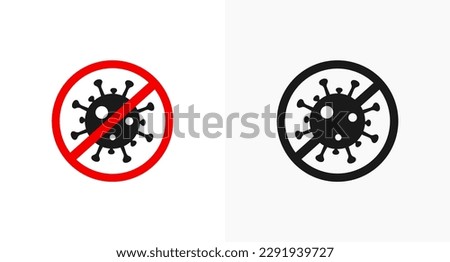 Best Antibacterial label or antibacterial icon vector isolated in flat style. Simple Antibacterial icon vector for product packaging design element. Antibacterial icon vector for design element. Royalty-Free Stock Photo #2291939727