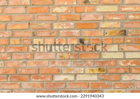 brick stone wall of the house, territory fencing, shot close-up