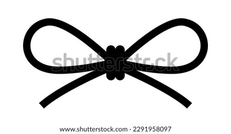 String knot vector icon isolated on white background