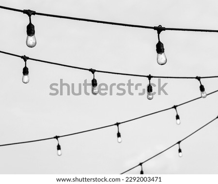 Party lights outdoor dining patio vacation party hosting vacation airbnb VRBO edison bulb background back yard BBQ
